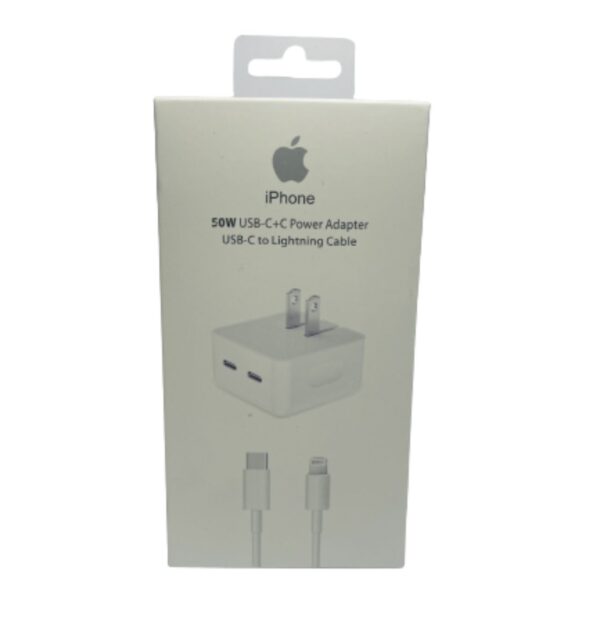 82CARGADOR IPHONE 50W 2 TYPE CON CABLE_tucontainer.shop