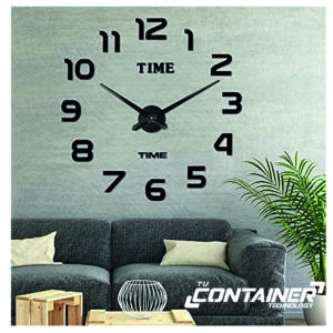 Reloj de pared 3d, DIY Adhesivo sin Marco_tucontainer.shop